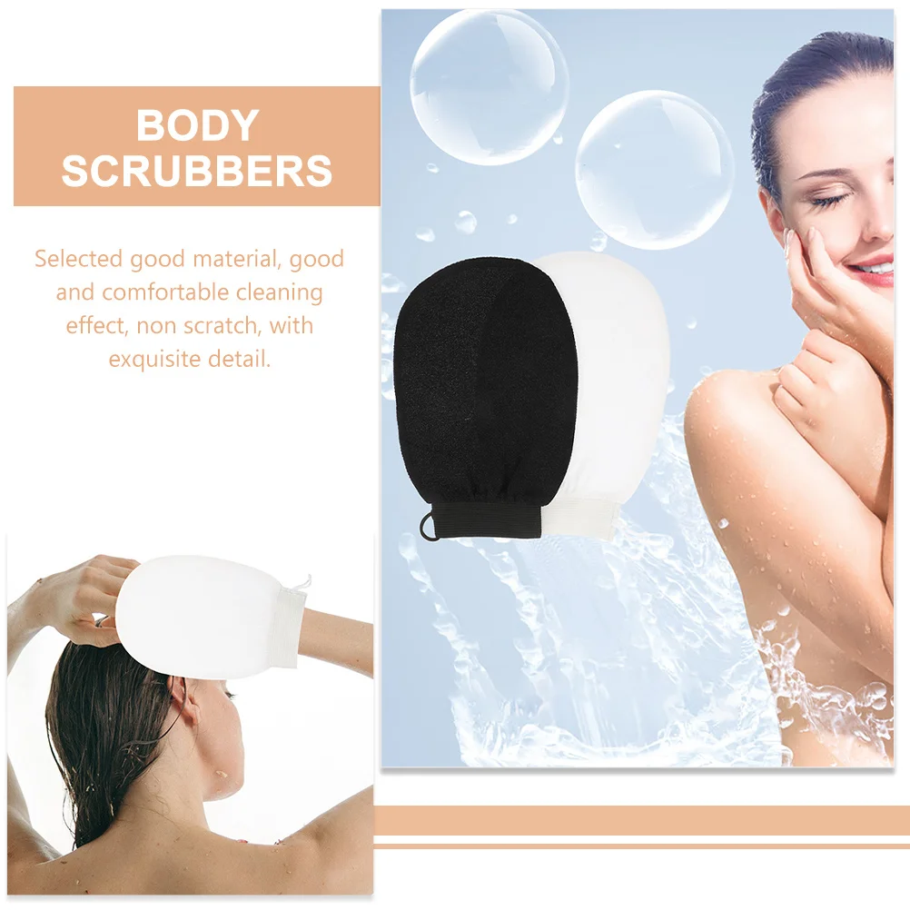 

2 шт. отшелушивающие перчатки для душа и ванны, легкий дизайн для очищения всего тела, удобный инструмент для очищения без царапин