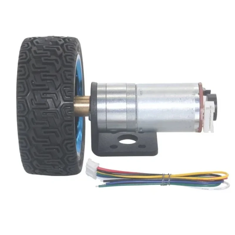 JGA25-370 DC 6V 12V 24V Geared Motor Encoder Speed Measuring Code Disc High Power Large Torque Balance Trolley Motor