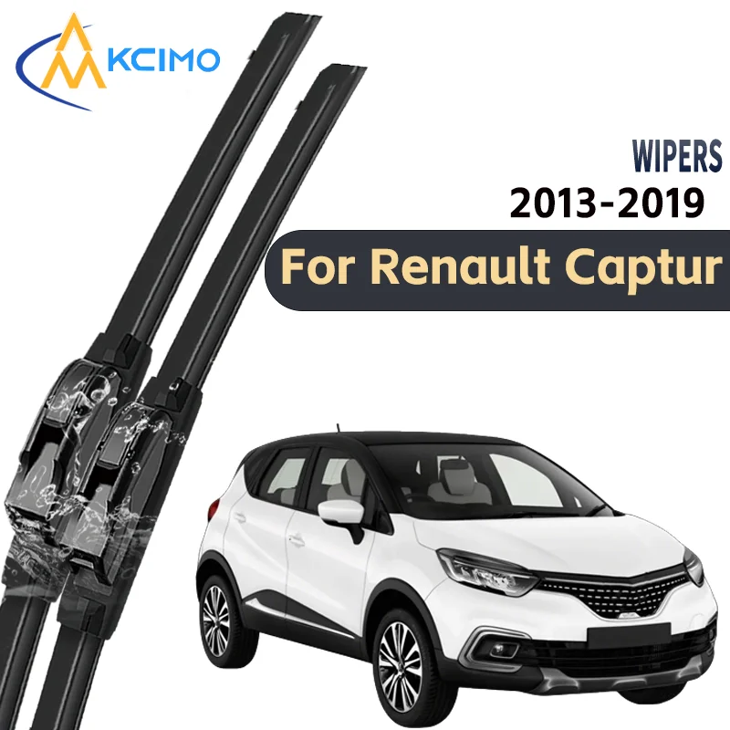 

Enhanced 2pcs Windshield Wipers for Renault Captur J87 2013-2019 Quiet Scratch Free Superb Durability Essential Auto Accessory