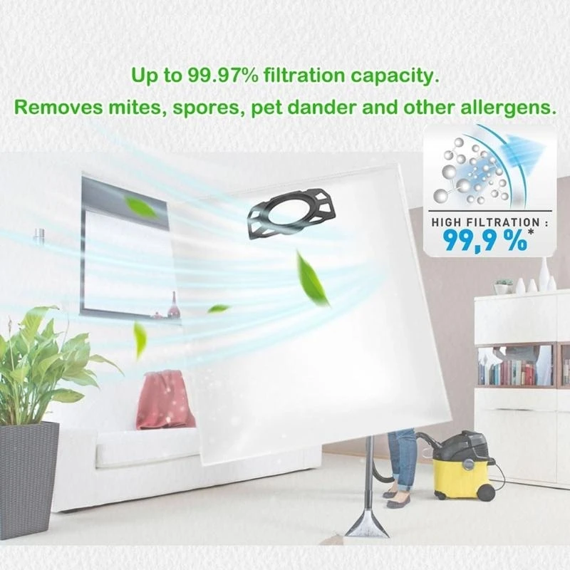 مجموعة من 6/15 كيس نظافة الفراغات حقيبة غبار عملية سهلة التثبيت الفراغ كيس نظافة الفراغ غير المنسوج