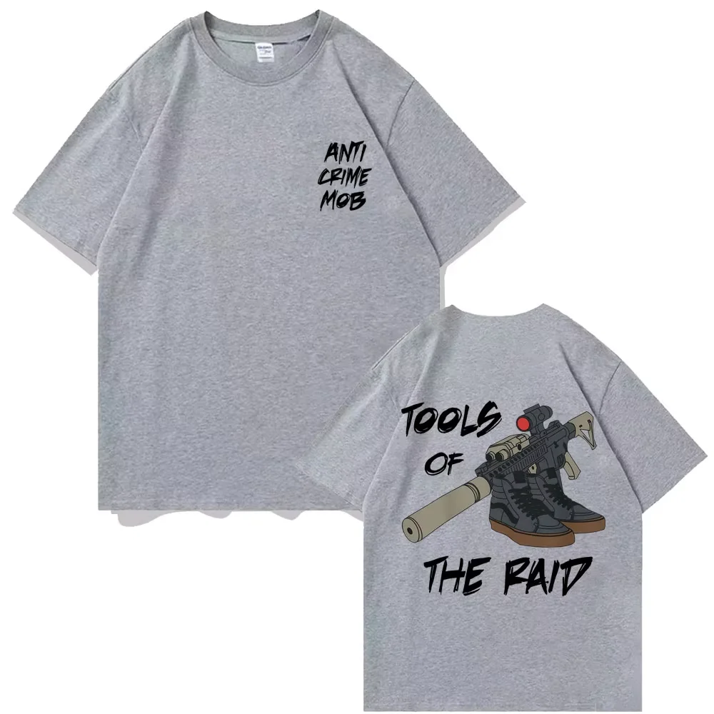 2026 New Vintage Oversized T-Shirt For Adults Kids American Street Hardcore Geometric Art Loose Short Sleeve Street Casual Tee