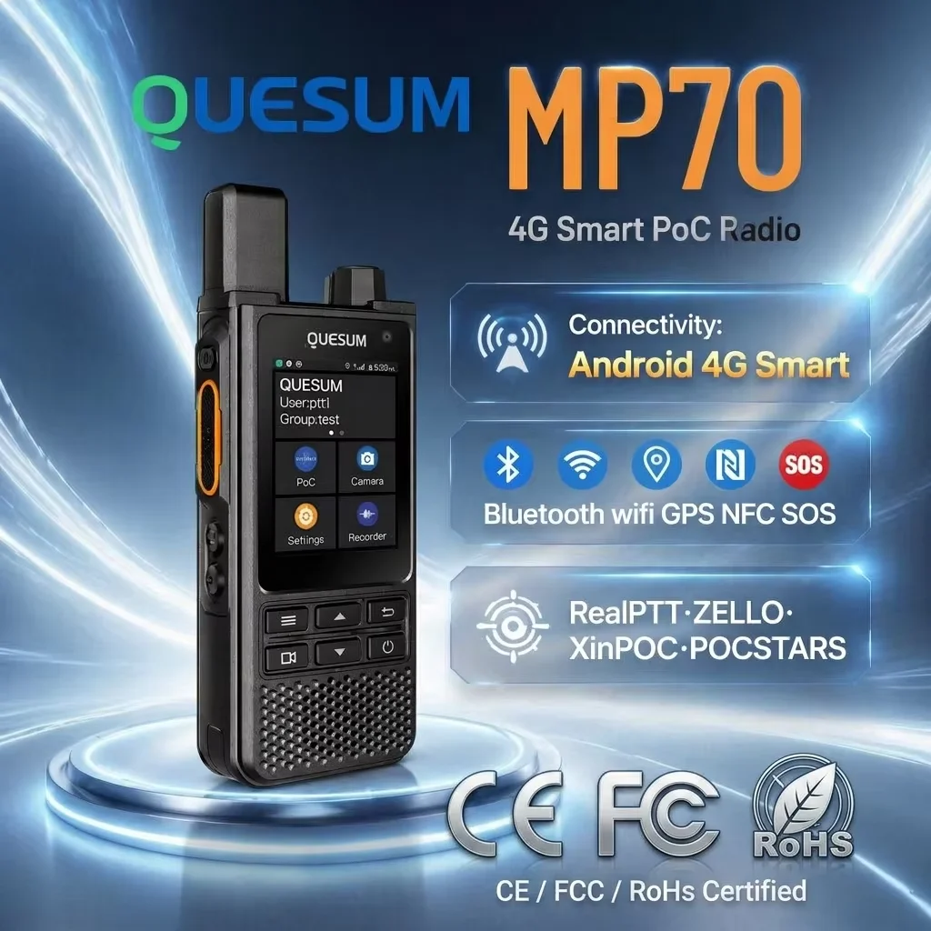 Android 12 POC network Radio 4G Radio 2 + 32GB button call Radio PTT can be used with ZELLO/Real PTT/xinpoc