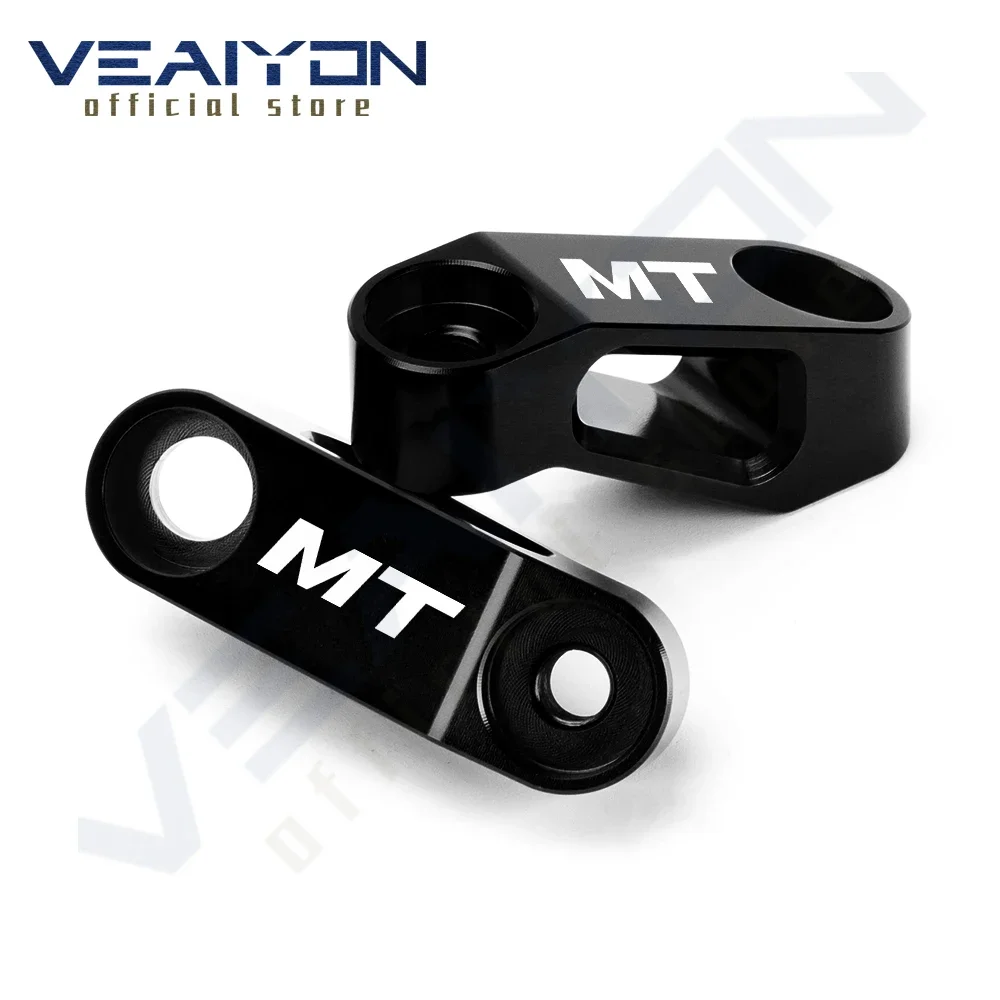 For YAMAHA MT Serise MT 01 03 07 MT01 MT03 MT-01 MT-03  Motorcycle CNC Aluminum Mirror Extender Adaptor Accessories Universal