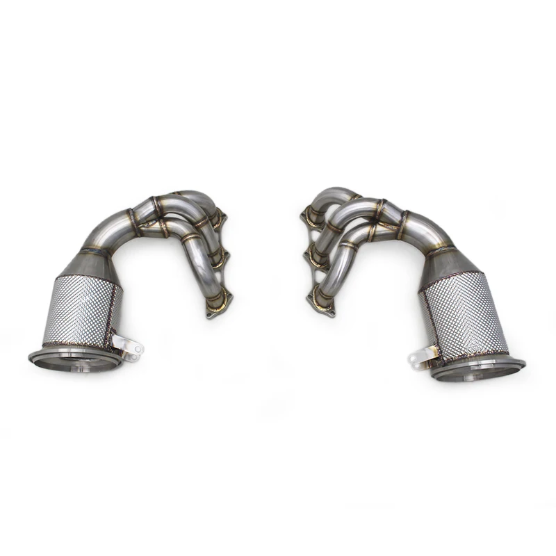 for Porsche 911 992 GT3 4.0 2017-2023 Stainless Steel Exhaust Pipe COC With Free Flow Exhaust Manifold Header Downpipe