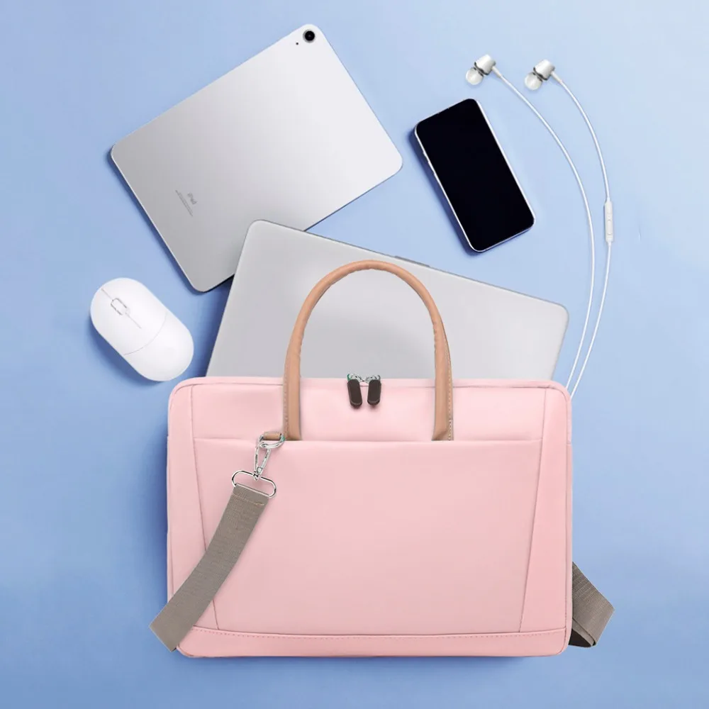 

14 Inch Laptop Shoulder Sleeve Bag Handbag Notebook Pouch Laptop Case Sleeve Diagonal Waterproof Portable Laptop Bag Notebook