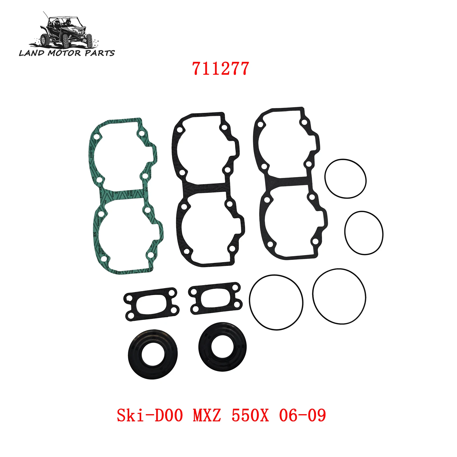 complete pad kit is compatible with sea Snowmobile Skandic/Expecdition 550F 09-711277/711277