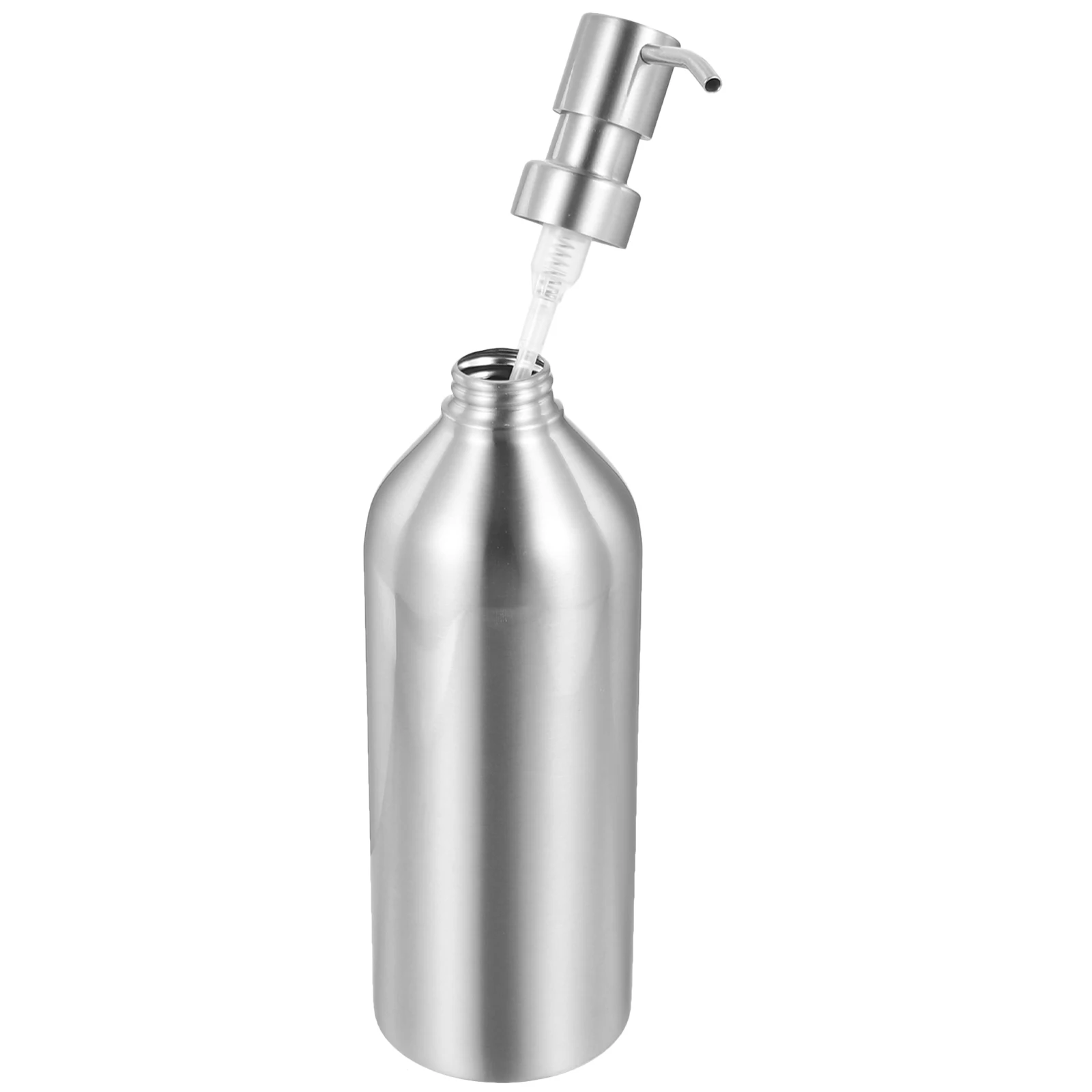 

Stainless Steel Soap 304 Material Flat Bottom Pump Refillable Liquid Shampoo Bottle Bathroom Kitchen Shower Use Hand for Home