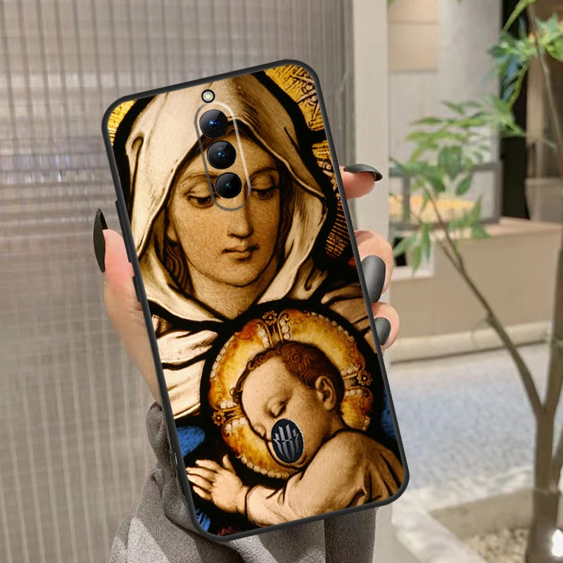 Mother Virgin Mary Funda For Nubia Red Magic 6 7 8 Pro Plus Red Magic 5G 5S 6R 6S 7S 8S Pro Plus Phone Case