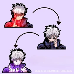 Jujutsu Kaisen Satoru Gojo Nanami Kento Inumaki Toge 3d Sticker Anime Peripheral Cute Cartoon Car Gradient Sticker Kawaii Cool