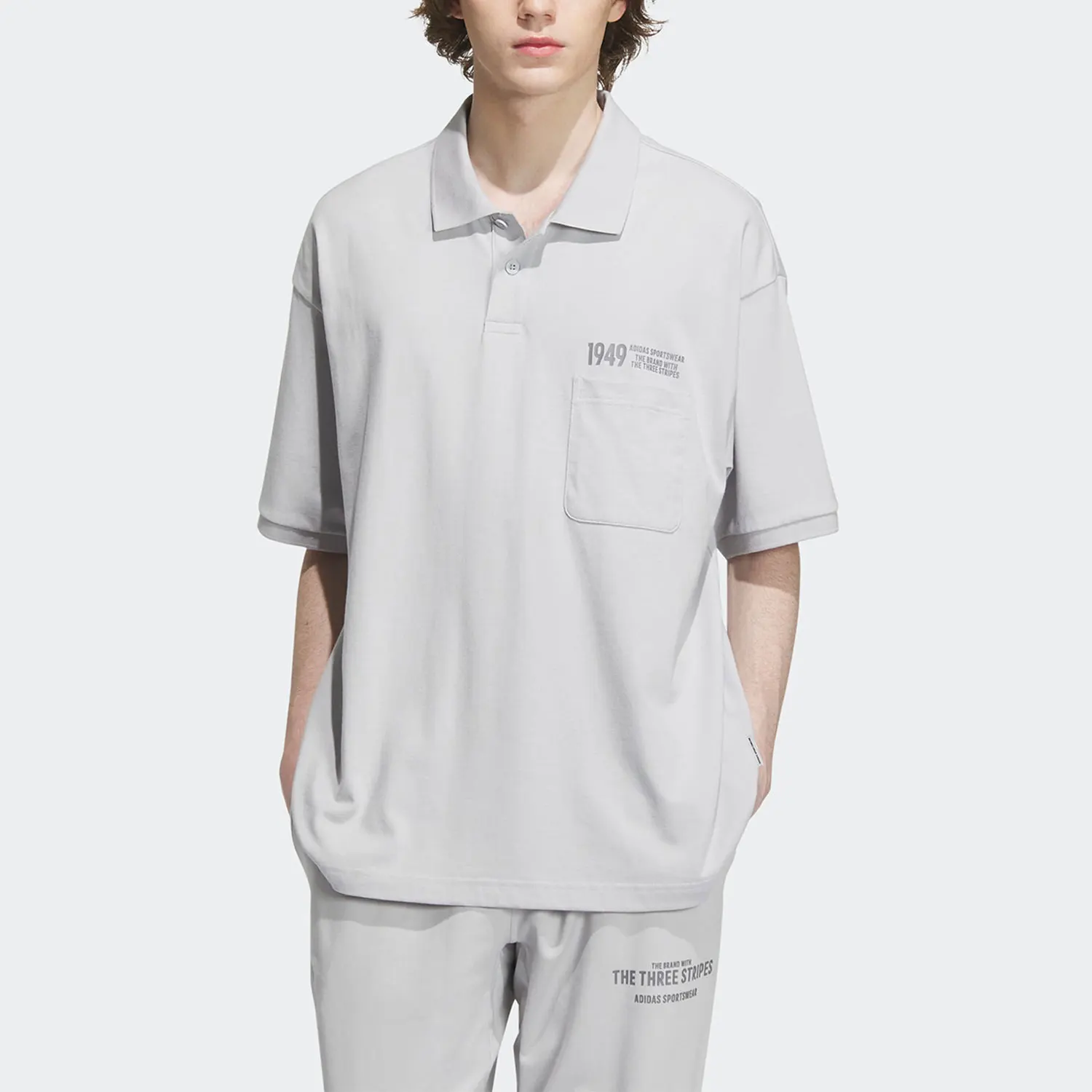 

Adidas Genuine 2023 Summer New Men's Knitted Polo Shirt IP3980