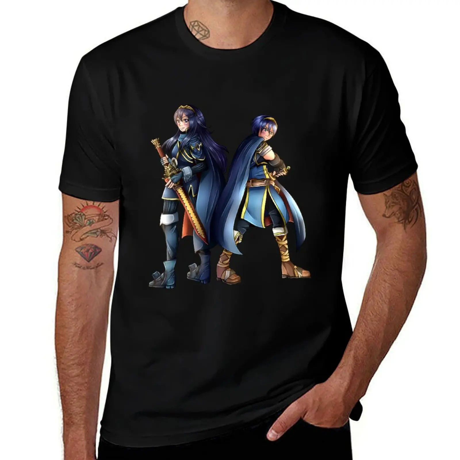 

Lucina and Marth T-Shirt cotton t shirts high quality anime tshirt T-Shirt
