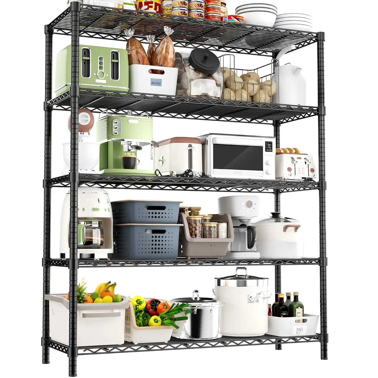 5-Tier Wire Shelving 48