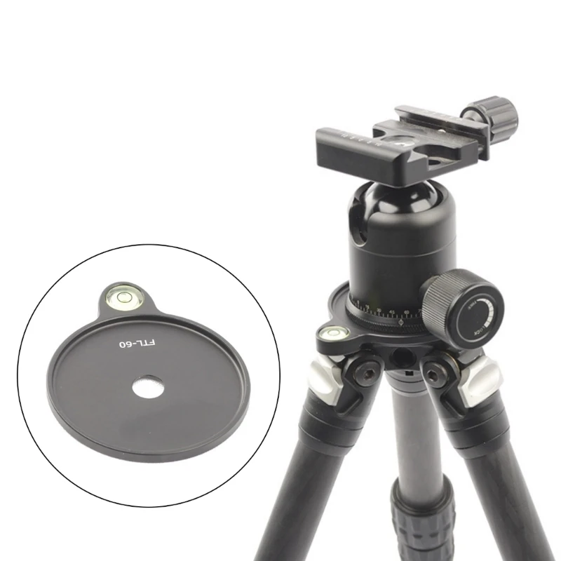 Professional 60mm Tripod Leveling Mount Aluminum Circular Offset Leveling for Enhanceds Durability  D2RC