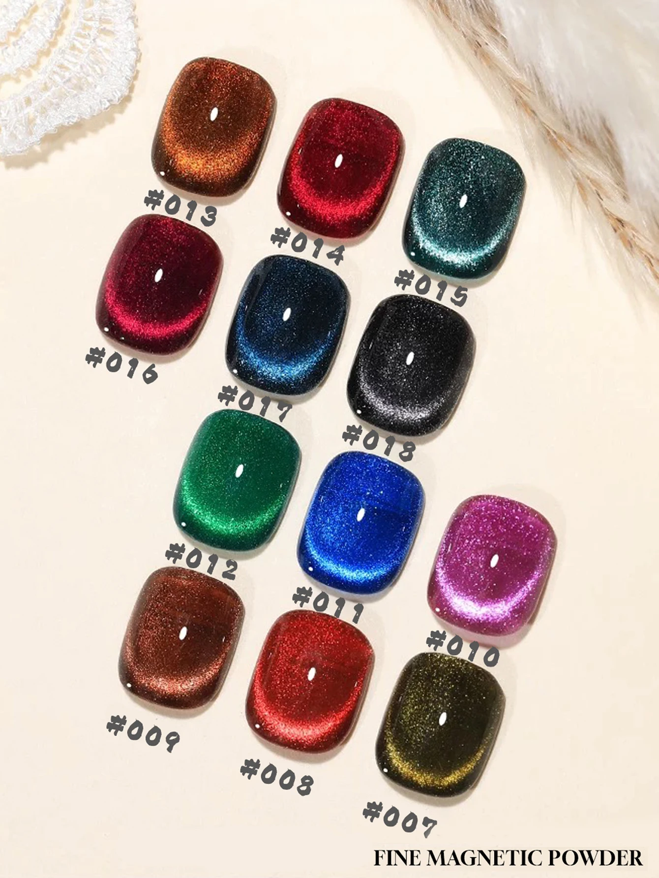 15 ml herfst en winter nagel kleurrijke edelsteen Cat's Eye gel nagellak UV LED-uitharding vakantie damescadeau nagelkunst dagelijkse benodigdheden