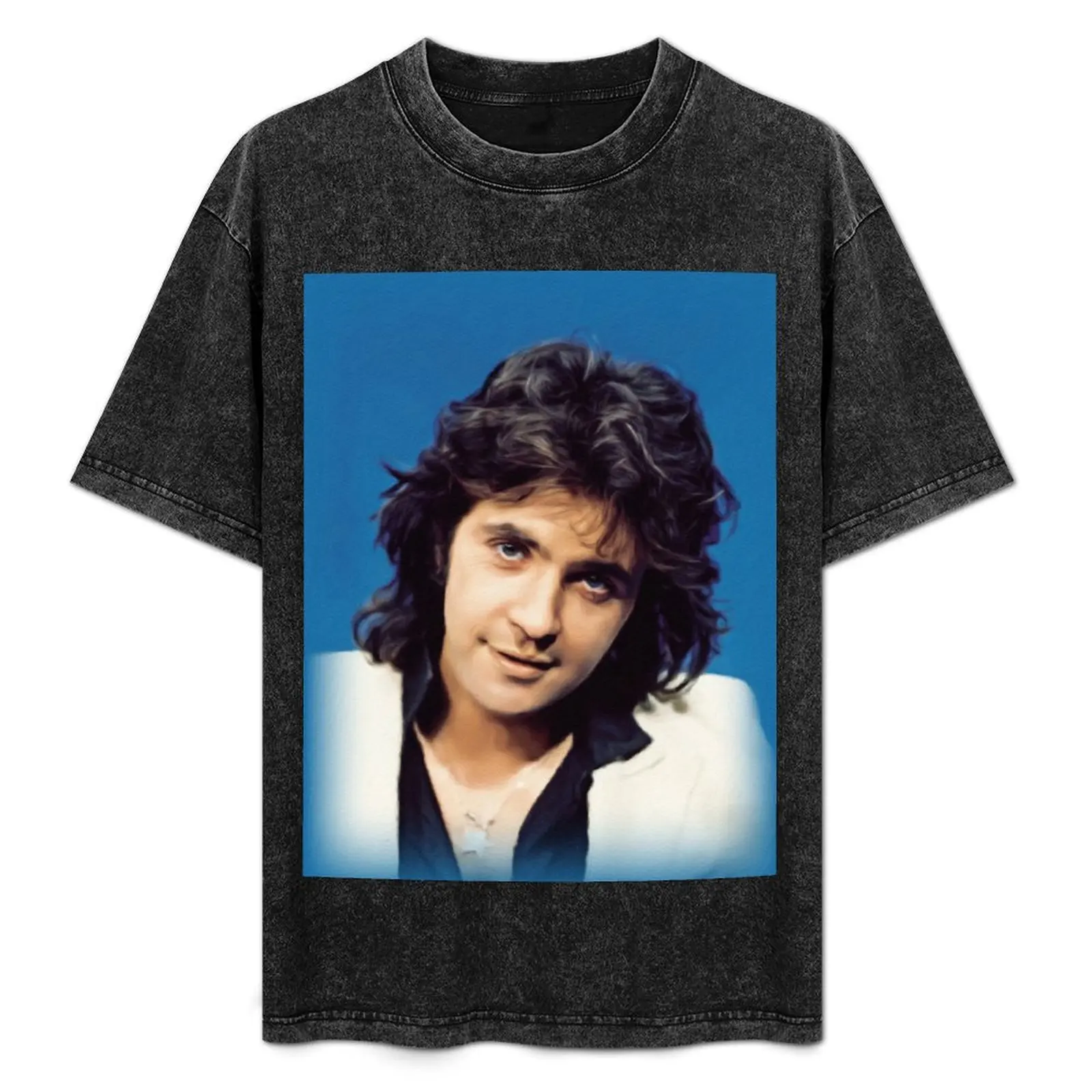 

David Essex, Music Star T-Shirt Abstract Pattern Print Top