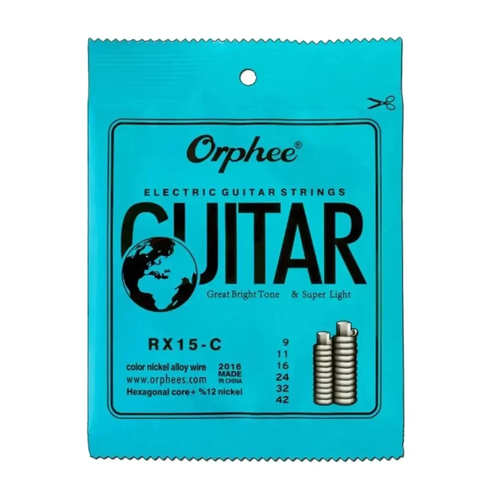 Orphee RX15C Elektrische Gitaarsnaren Nikkellegering Blaassnaren Professionele Gitaarsnaren Elektrische Gitaar Onderdelen & Accessoires