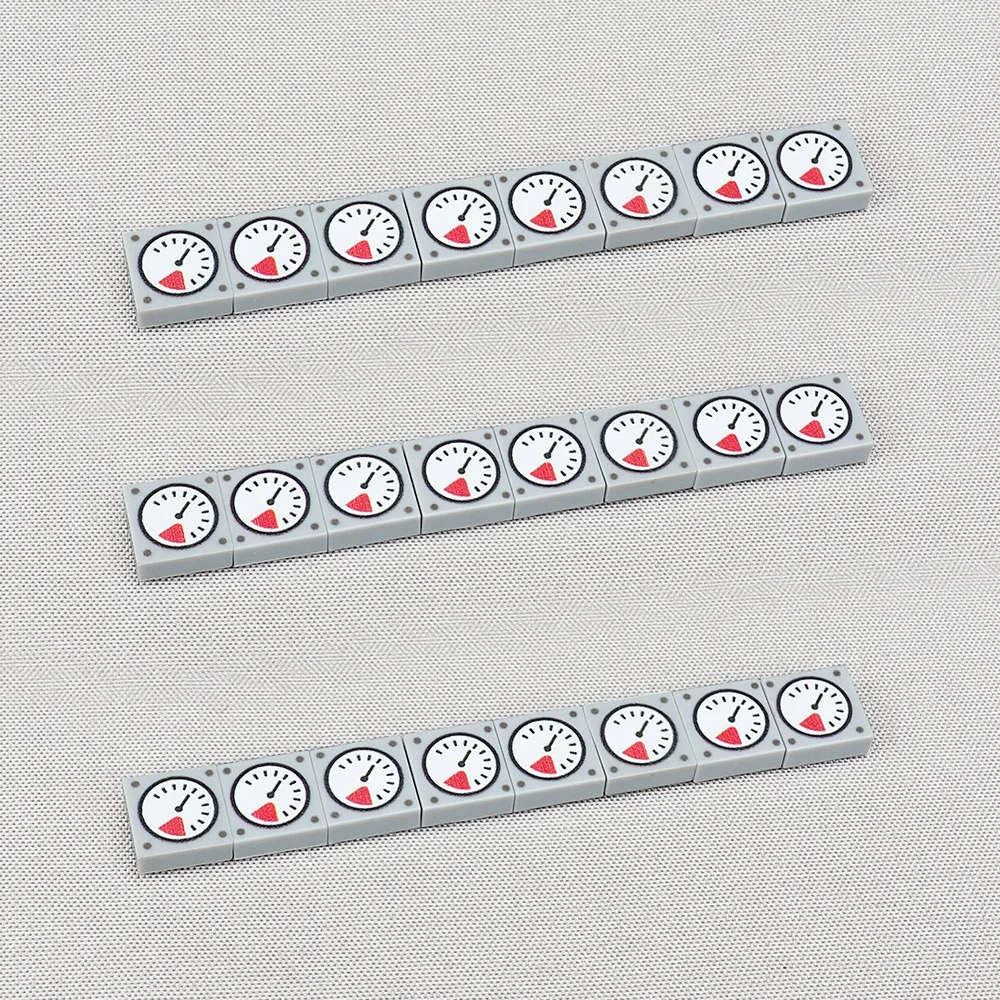 MOC 10PCS Part Bricks 3070 Screw Head Pointer Instrumen Pattern Building Blocks Vehicle Car Machine Compatible Accessories Gifts