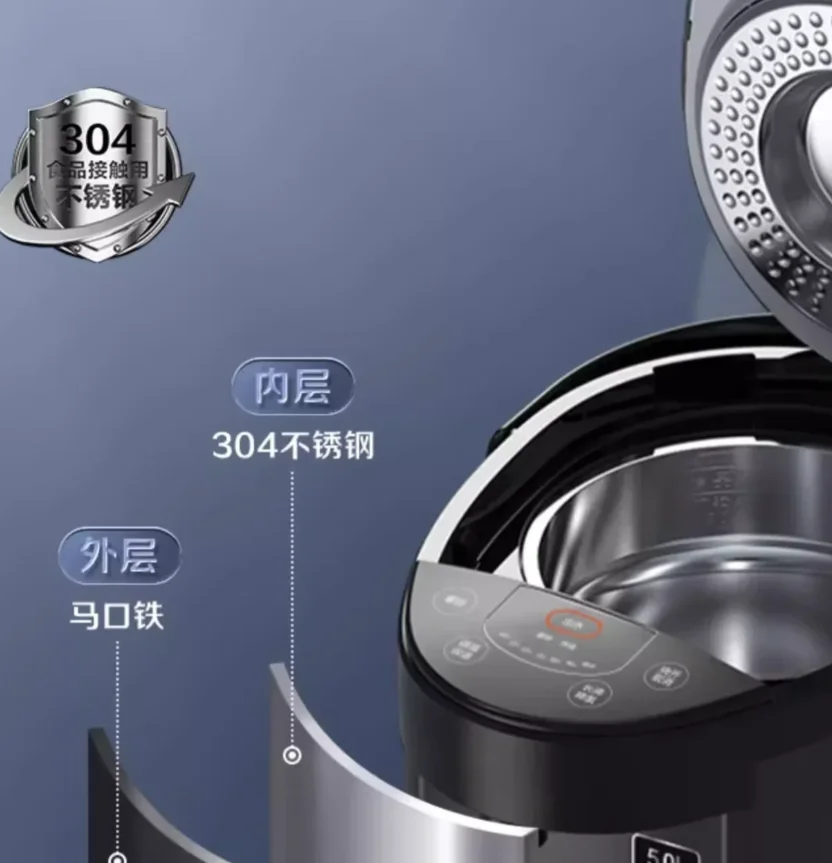 غلاية كهربائية 220 فولت، موزع مياه ساخن مع تحكم في درجة الحرارة، زر تشغيل واحد للمنزل DC