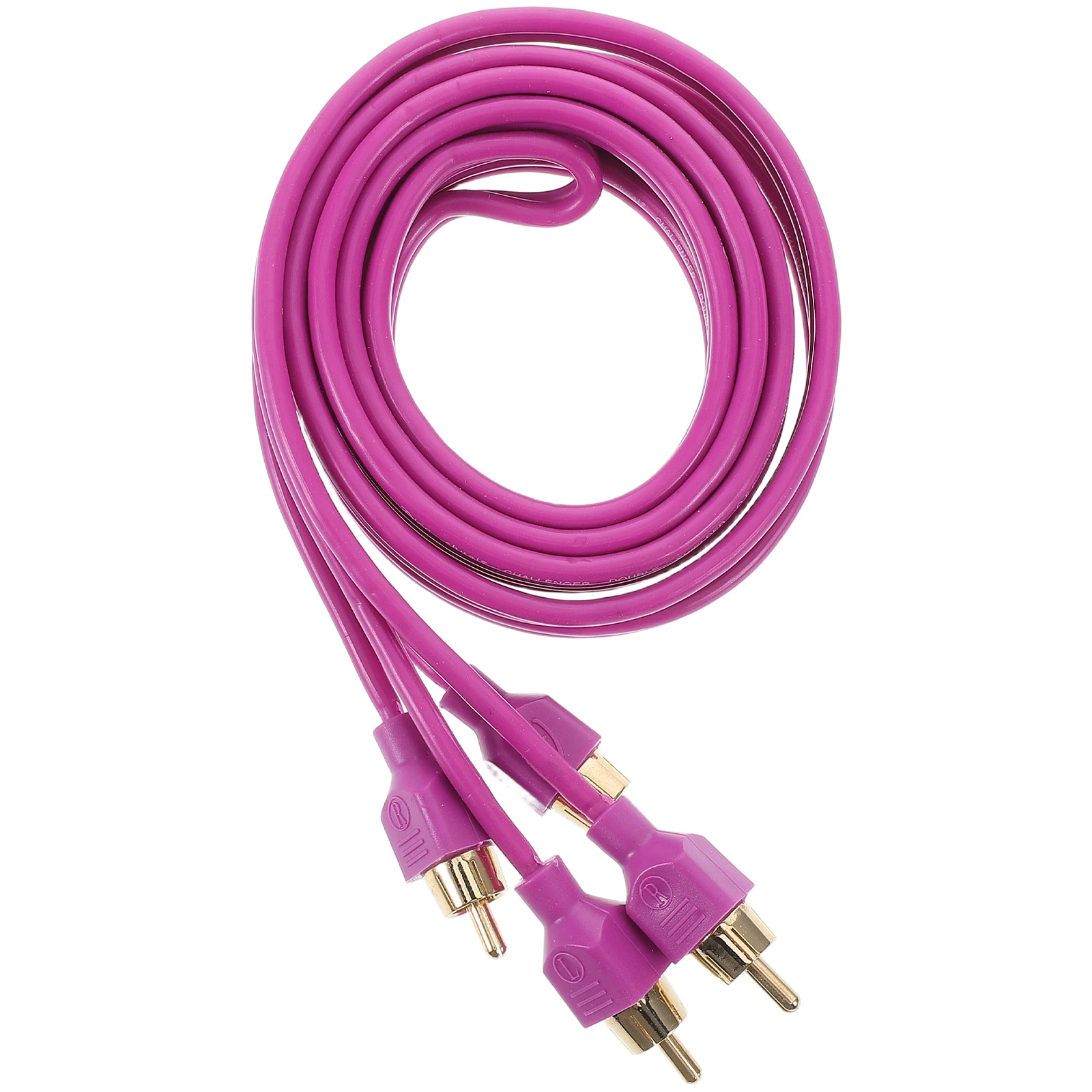 

Car Audio Cable 2M Pure Copper Wire for Subwoofer Speaker Harness Connection Sound System Vehicle Amplifier Signal LinePurple