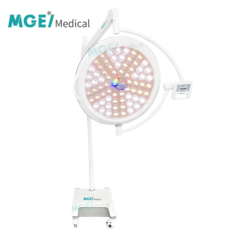 MGE-SL3R Mobile Portable Medical Shadowless Lamp Surgery LED With Backup Battery Lamp Theatre Room Surgical Operation Light