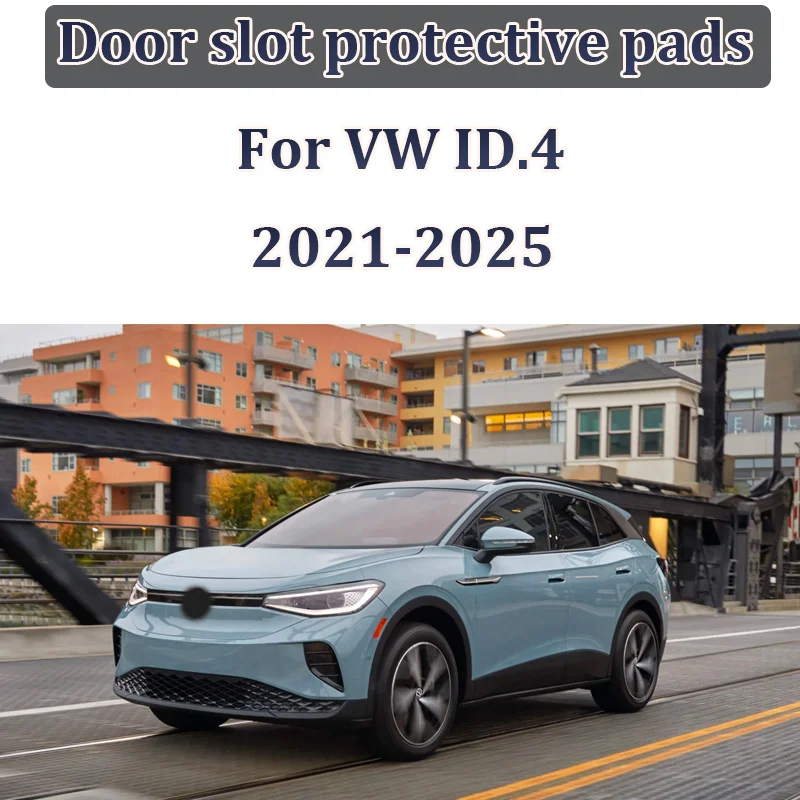 ل Volkswagen VW ID.4 ID4 2021 ~ 2025 باب الأخدود حصيرة مكافحة القذرة عدم الانزلاق وسادة صندوق تخزين حصيرة الديكور الداخلي اكسسوارات السيارات #2