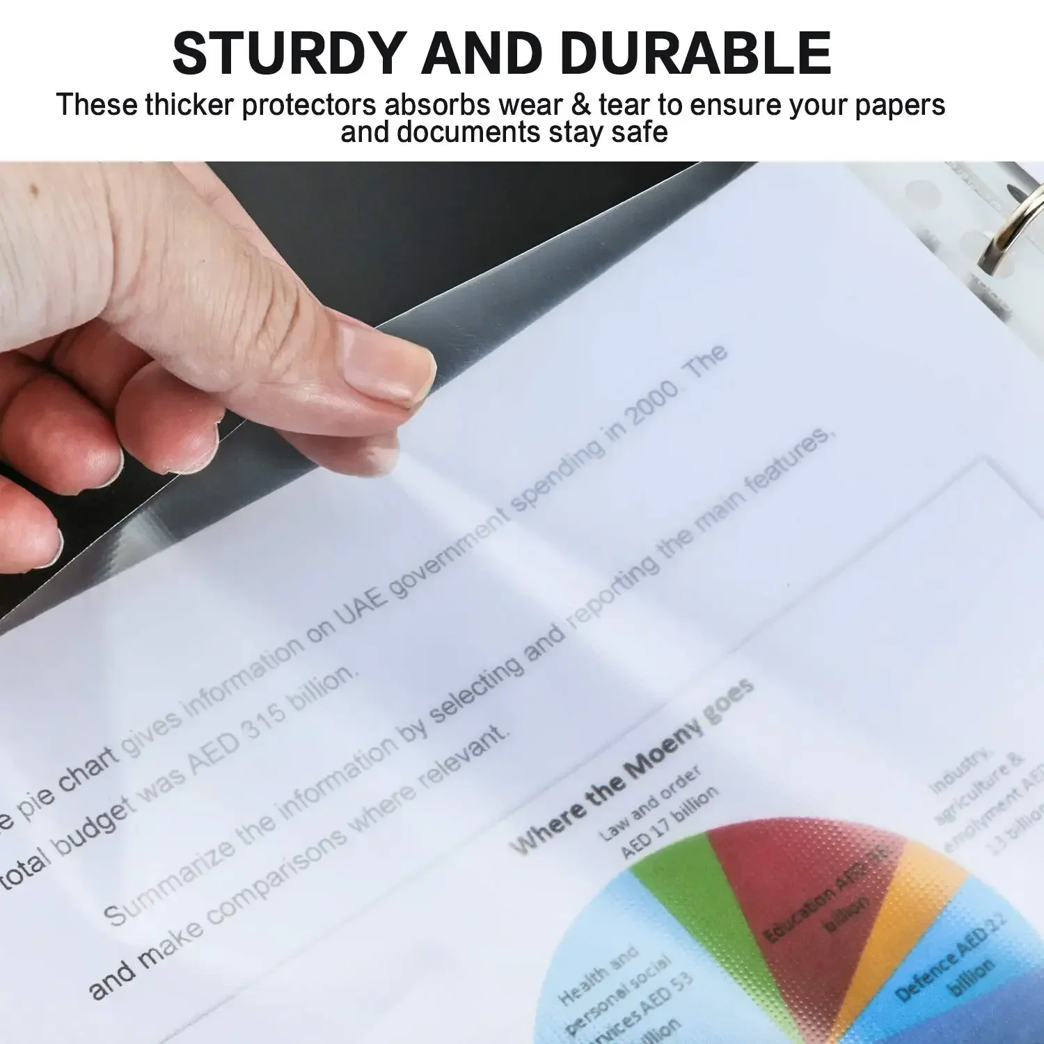 A4 Transparent Album Protector 2/3/4/7 Holes Ring Loose-leaf Binder Small Card Storage 10pcs Album Inside Replacement Protector