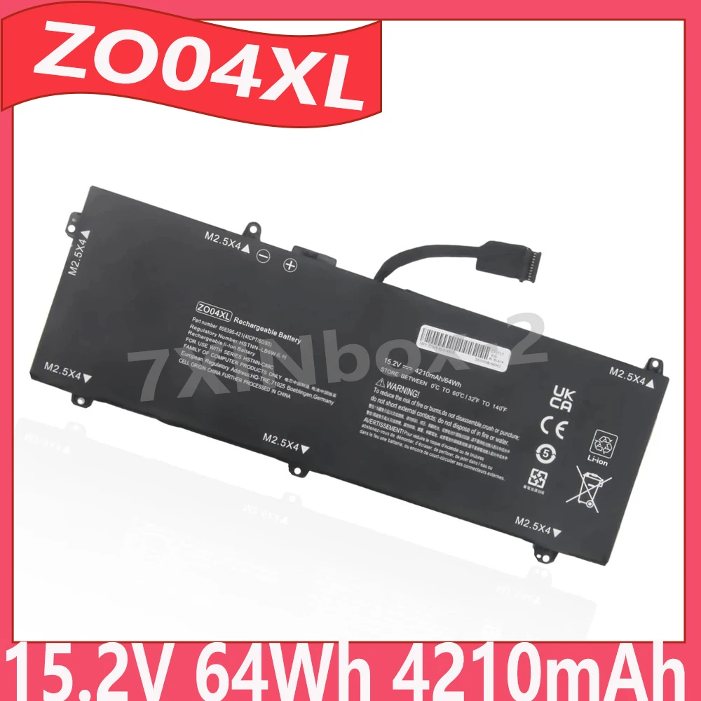 ZO04XL Z004XL 15.2V 64Wh 4210mAh Laptop Battery For HP ZBook Studio G3 G4 G3 G4 Mobile Workstation Series