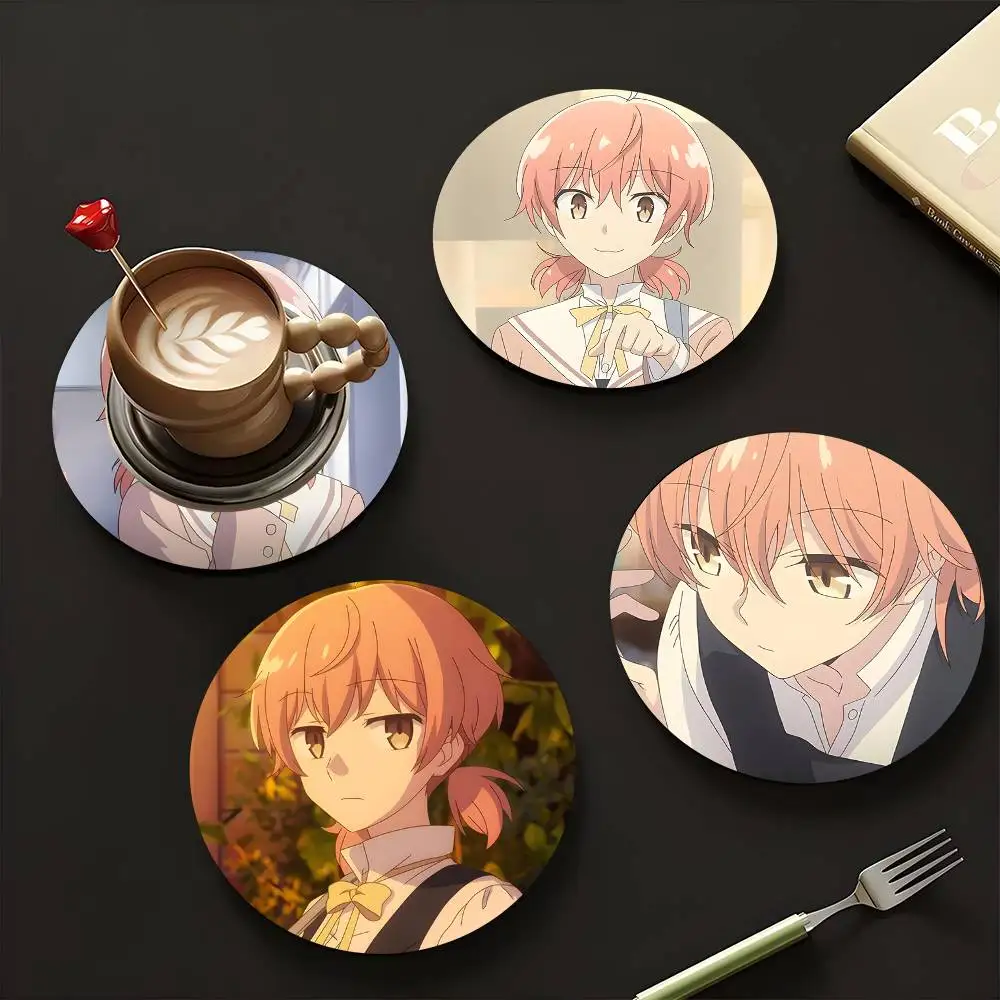 1pc Yuu Koito Anime Characters Wooden Coaster Colour Printing Cup Mat Home Desk Decoration Gifts