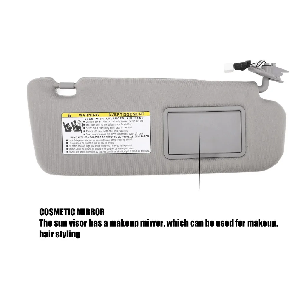 Nieuwe Zonneklep Links/Rechts Zonneklep met Spiegel voor Hyundai Sonata 2006-2008 Links/Rechts Bestuurderszijde zonneklep 852013K010QD