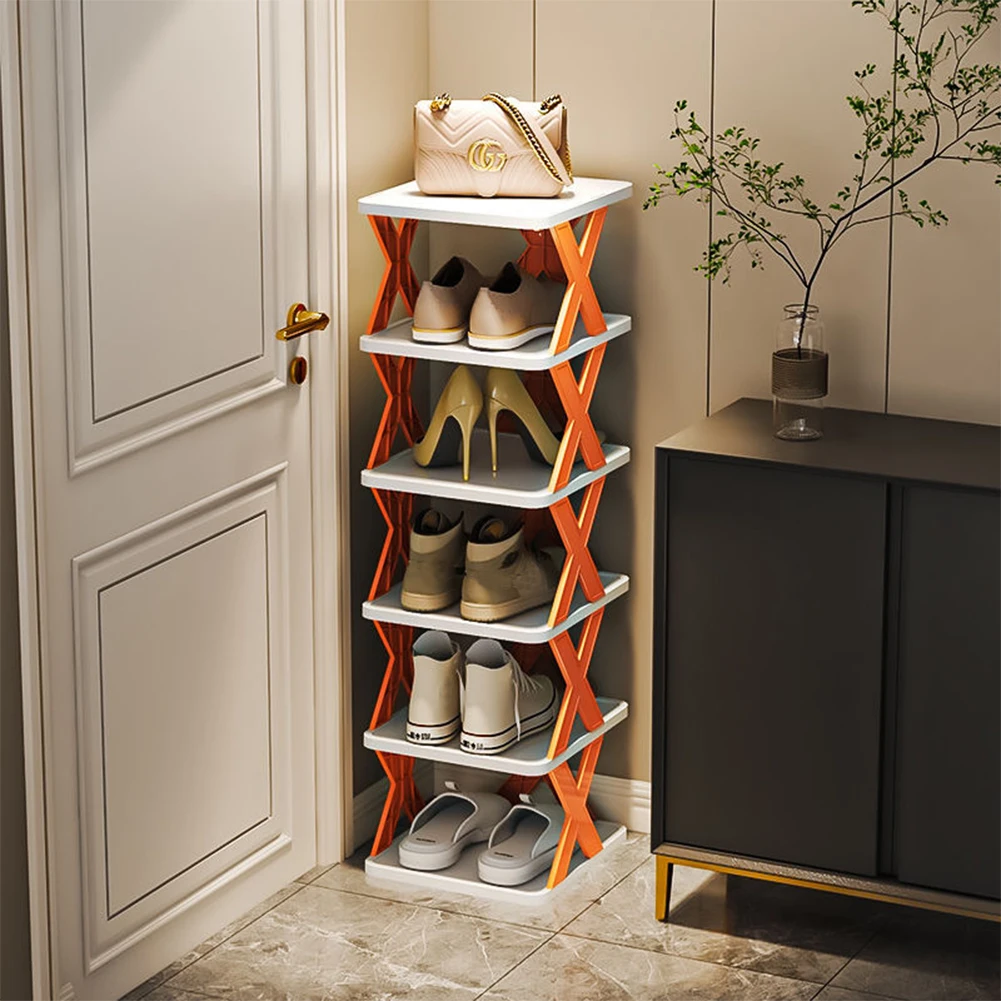 

Shoe Rack Multi-Layered Dormitory Space-Saving Small Shoe Rack for Household Living Room E2S