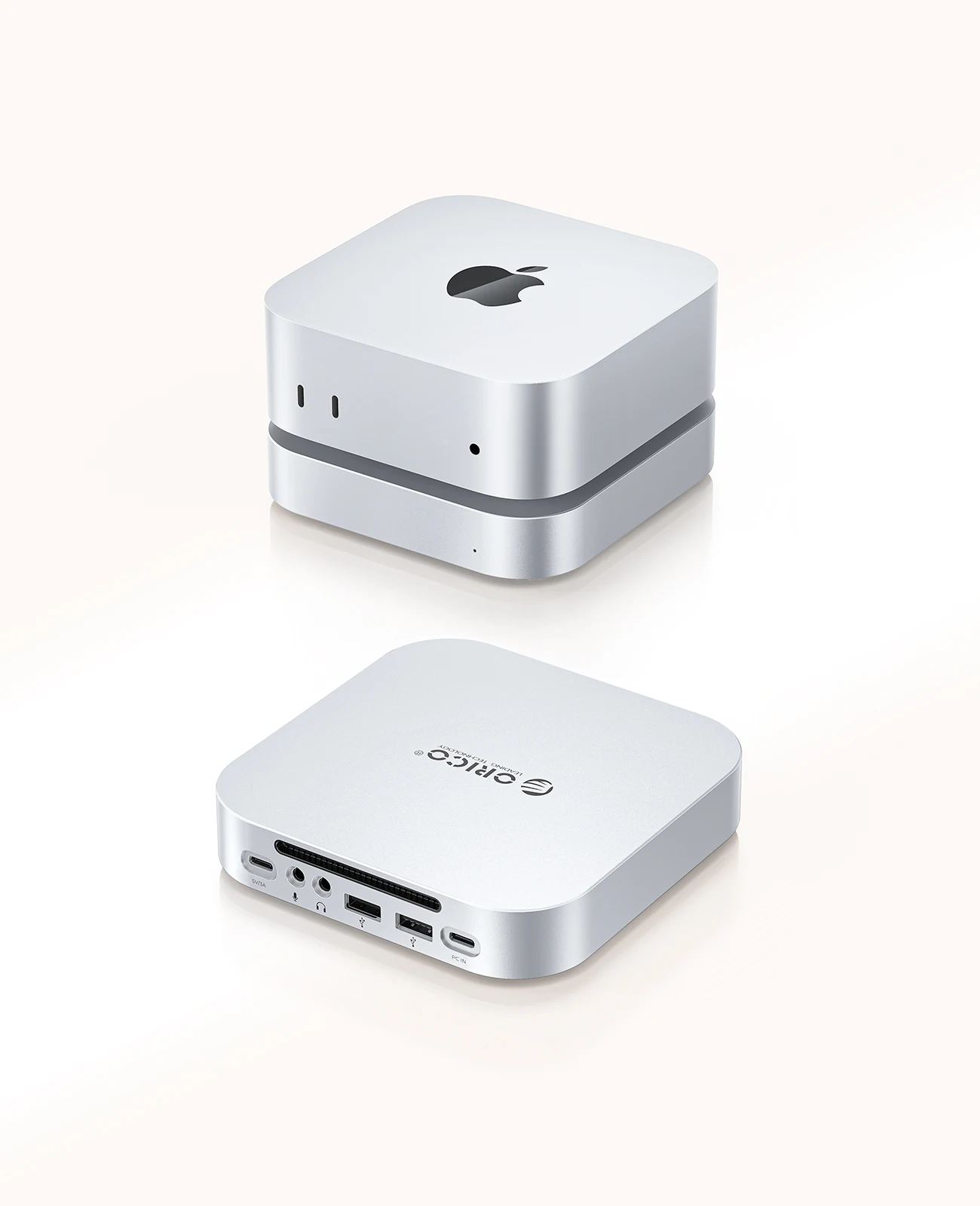 ORICO 40Gbps Docking Station Built-in 512GB M.2 NVMe PSSD Multi Port USB C Hub SSD Enclosure For Mac Mini Laptop view 3