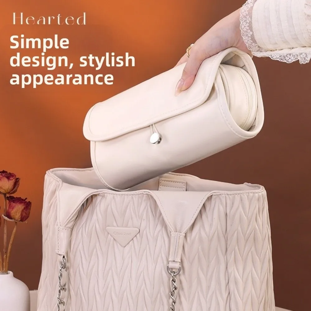 حقيبة فرش مكياج مقاومة للماء بسعة كبيرة توفر مساحة حقيبة تخزين مستحضرات التجميل قابلة للفصل قابلة للطي حقيبة مستحضرات التجميل تخزين الفرشاة