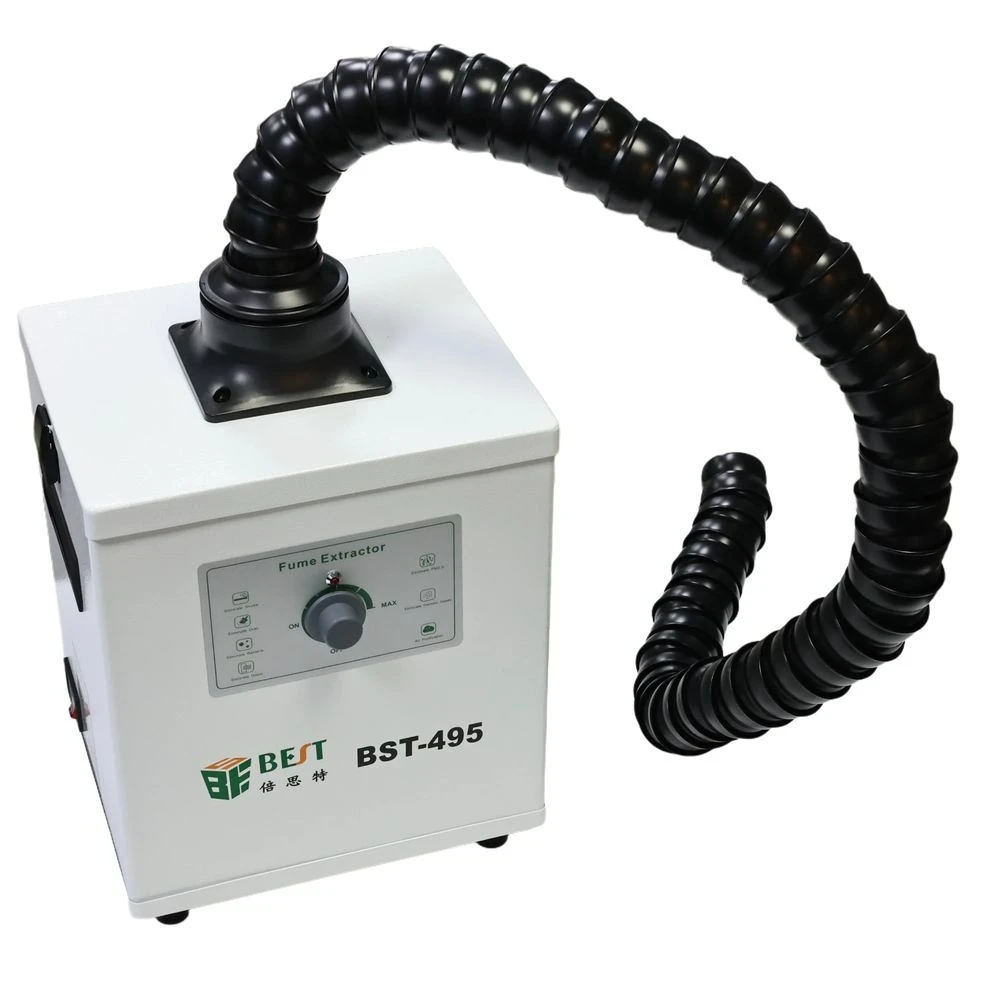 ماكينة استخلاص الدخان 3 في 1 BST-495 - 150 وات لمكاوي اللحام والقطع بالليزر وإصلاح الإلكترونيات