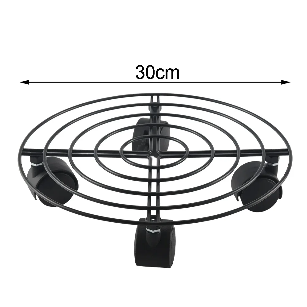2 Pack Round Plant Caddy with 4 Quiet Rolling Wheels for Repositioning Large Potted Plants Garden Containers Indoors Outdoors