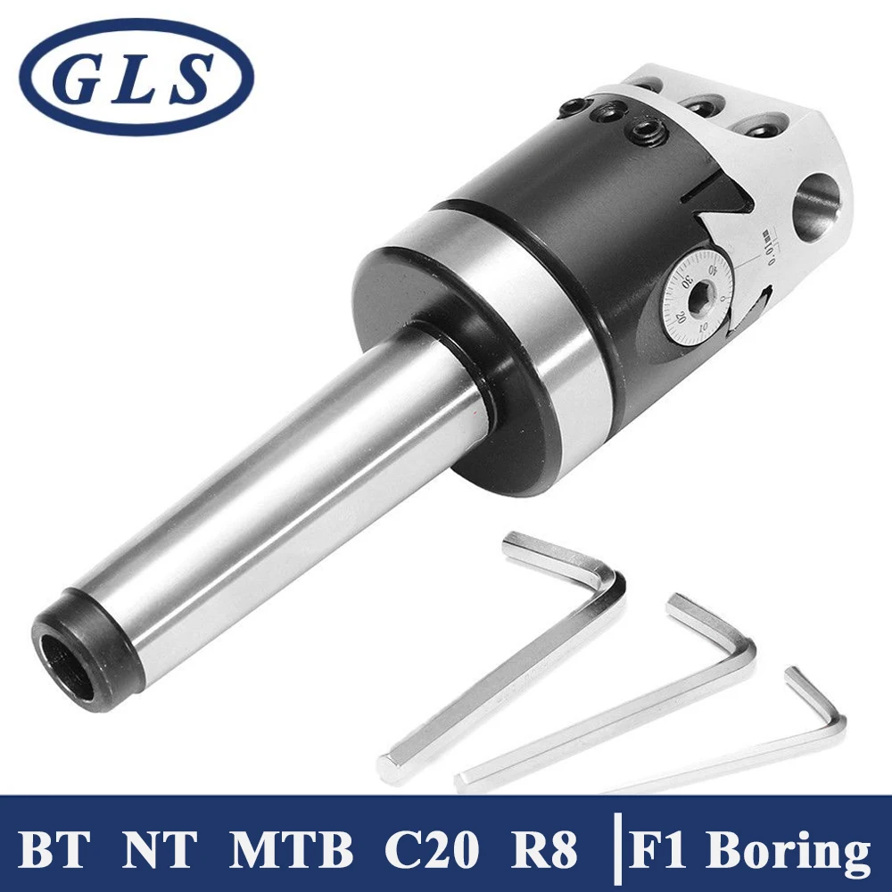 

F1 Boring Head Lathe MT2 MT3 MT4 C20 C25 BT30 BT40 NT30 NT40 R8 2 Inch Boring Head F1 Boring Rough Bore F1 50mm 75mm 100mm