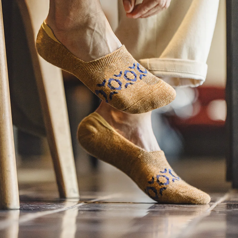 

Maden мужские ретро контрастные цвета Navajo вязаные 4 шт. носки до щиколотки дышащие противоскользящие летние носки тонкие повседневные спортивные носки