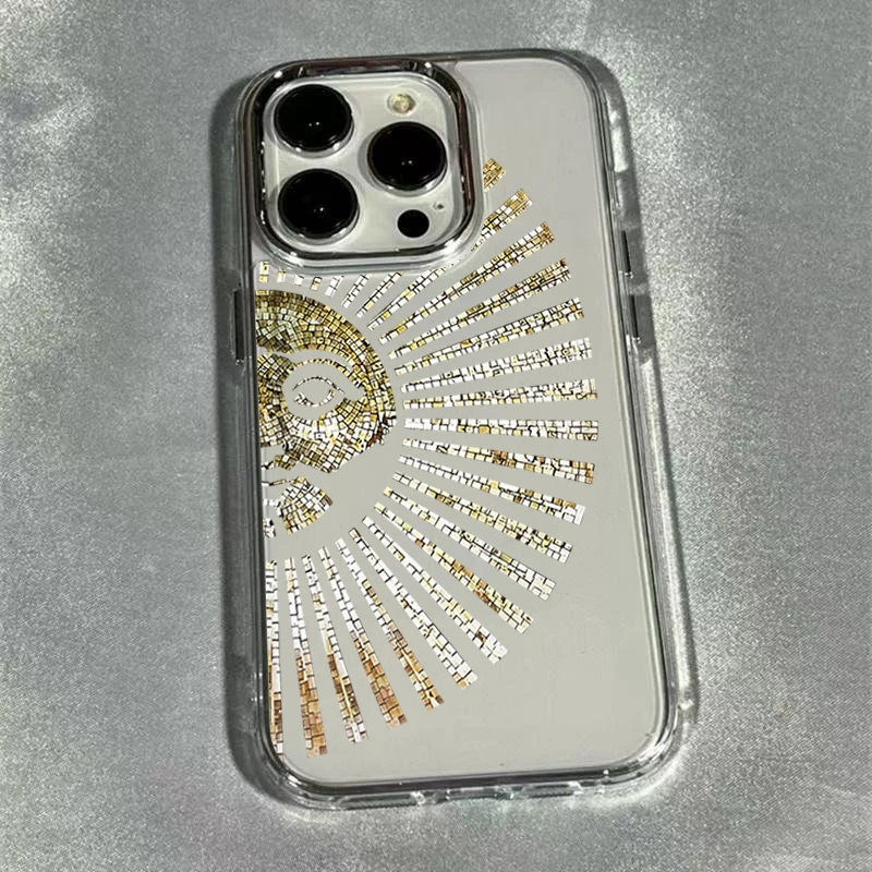 Aesthetic Sun Moon Star Tarot Bumper Anti-fall Phone Case For iPhone 18 17 16 Pro Max 14 Pro12 13 Pro Max 18 17 11 Clear Cover