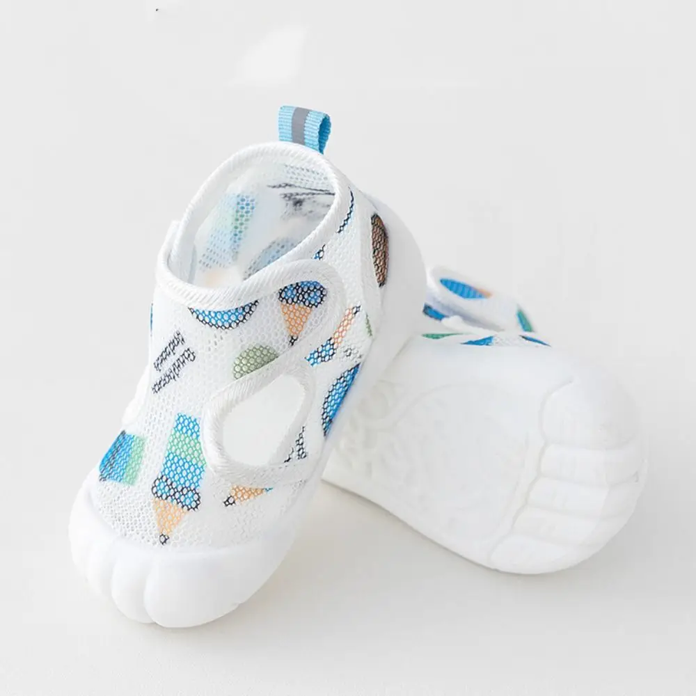워킹 슈즈 통기성 아기 샌들 부드러운 밑창 에어 메쉬 첫 걸음마 신발 편안하고 유연한 미끄럼 방지 신발 야외용