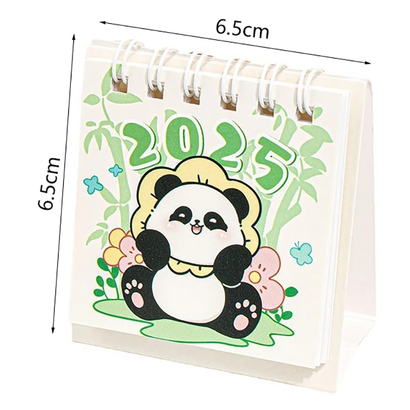 Creative Student Desktop Decoration Chinese Style Mini Calendar Cute Cartoon Portable Capybara Panda Plan Small Table Calendar