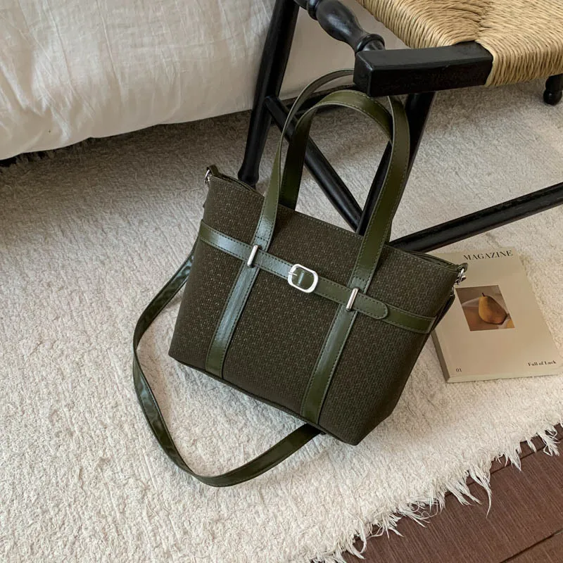 2025 Spacious Work Tote for Women, Soft Leather Multi-functional Crossbody Bag, Elegant Shoulder Purse for Office Commute