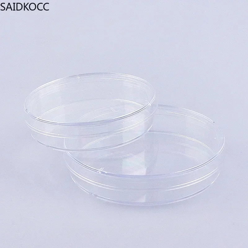 SAIDKOCC 10Pcs 60 70 90mm Polystyrene Sterile Petri Dishes Bacteria Culture Dish For Laboratory Scientific Research Supplies