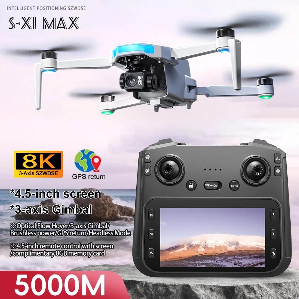 S-X1 Gps Drone 8K P…
