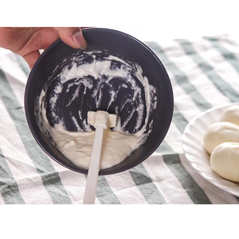 1 قطعة ملعقة سيليكون الغذاء الصف مرنة متعددة الأغراض مقبض طويل كاشطات المطبخ مكشطة زجاجة مكشطة آمنة غير خدش