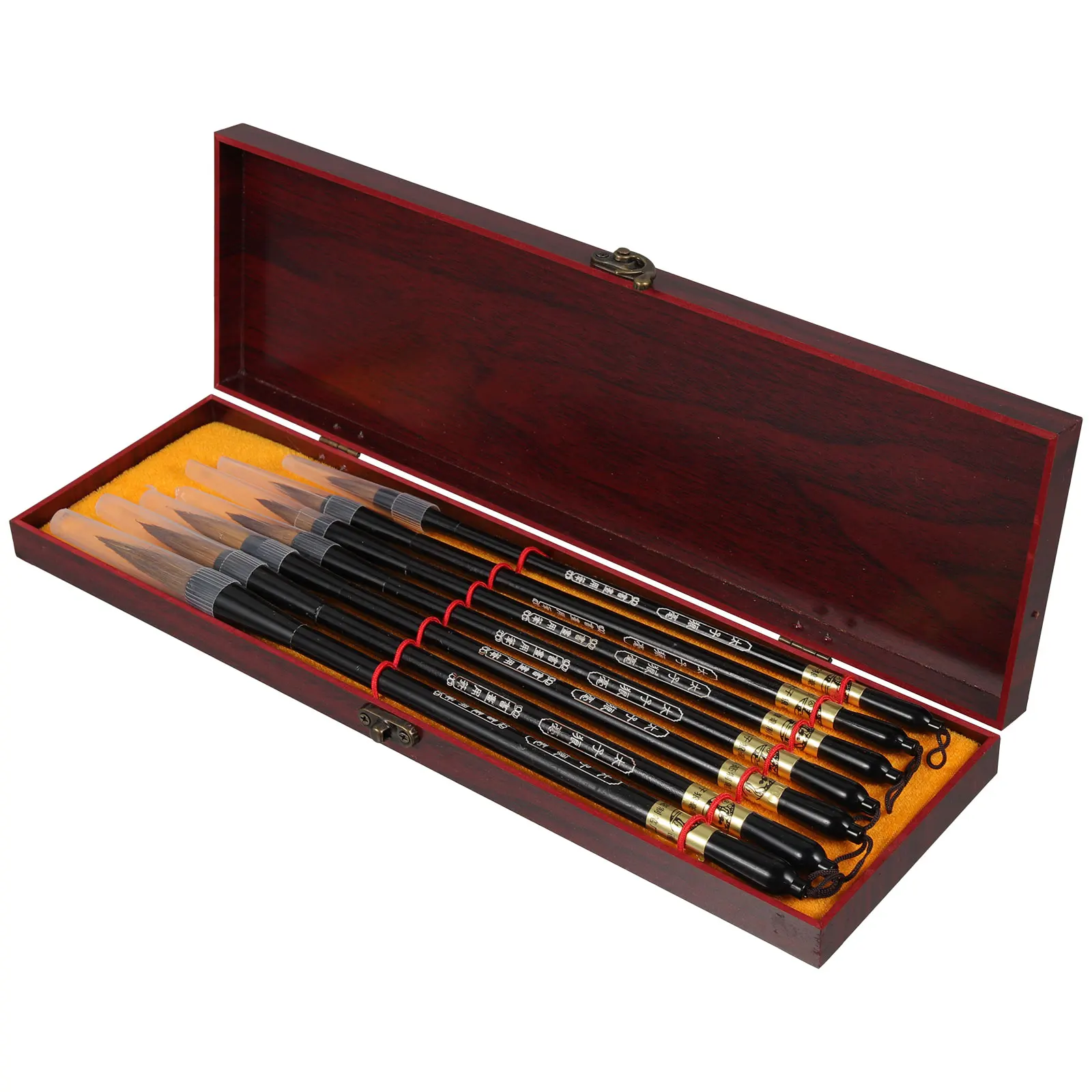 7PCS Wolf Brush Set Multi-function Professional Brush Watercolor Calligraphy Paint Brushes Beginner Travel Accessories