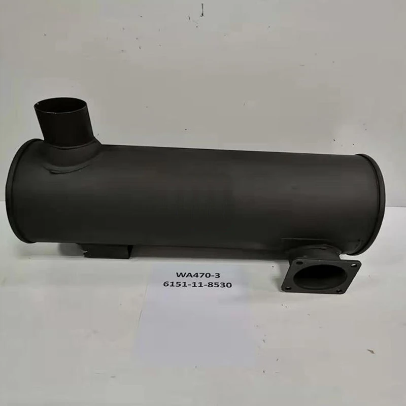 for Komatsu PC loader WA470-3 accessories 6151-11-8530 muffler for Komatsu PC Imported products high-quality loader accessories