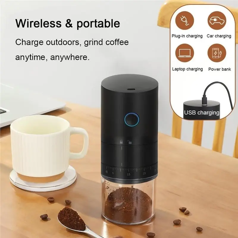 Hot Selling Portable Electric Burr Coffee Grinder With 38 Adjustable Grind Settings -Coffee Bean Grinder For Espresso, French Pr