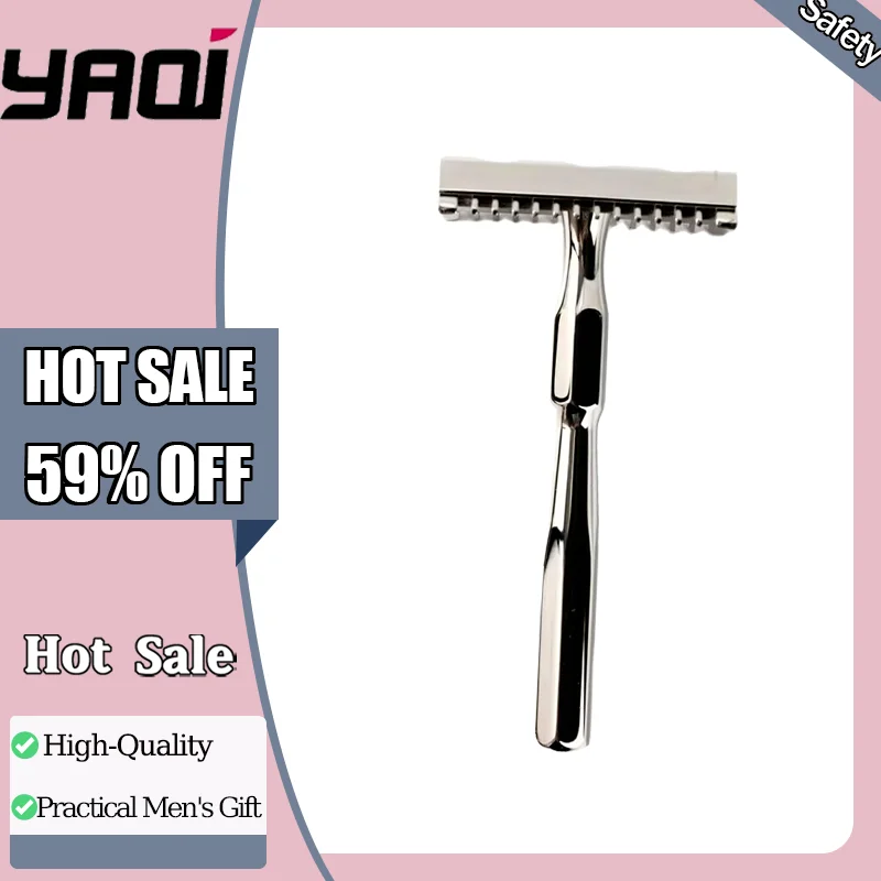 

YAQI PAGODA MIRABILIS Stainless Steel Safety Razor 316stainless steel Hypoallergenic Ultra-Light Luxury Men's Shaving tool