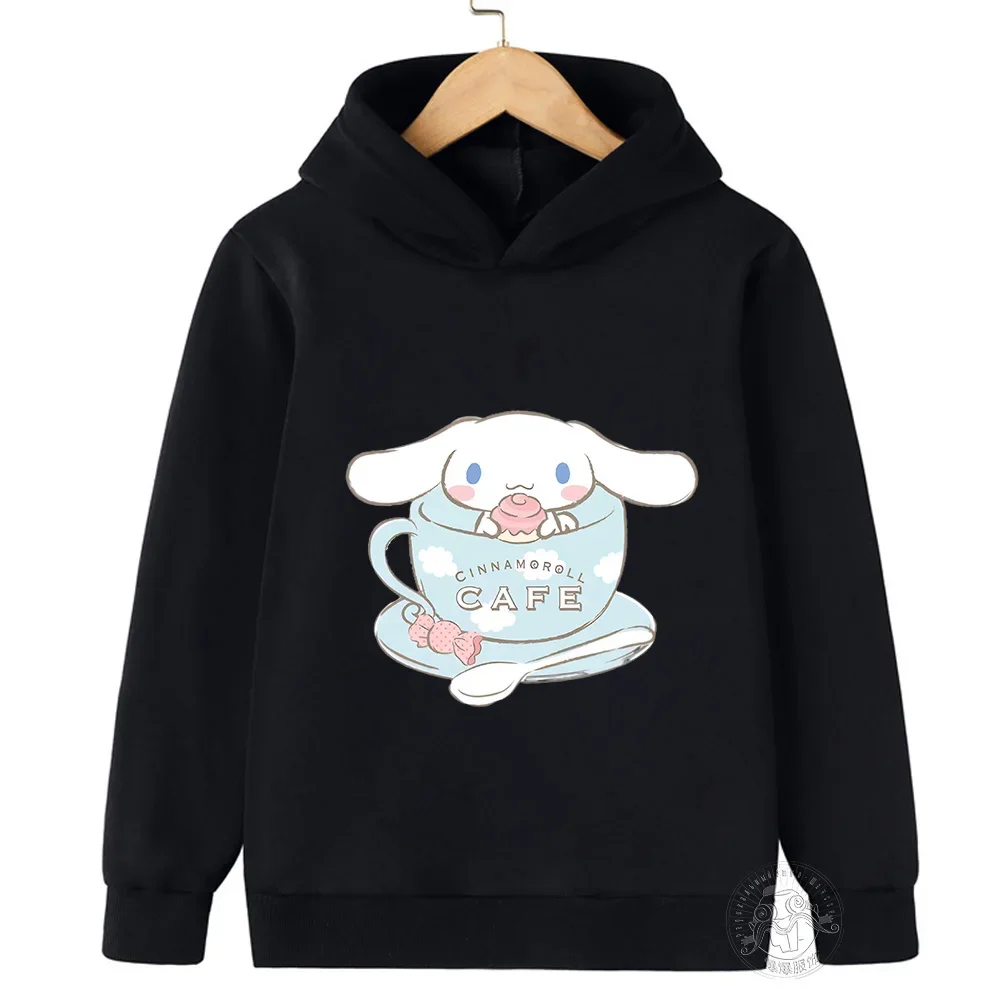 Kawaii Cinnamon Roll Hoodie Children\'s Graffiti Clothing Girl\'s Clothing Boy\'s Clothing Fall Cartoon Sweatshirt Children\'s Tops