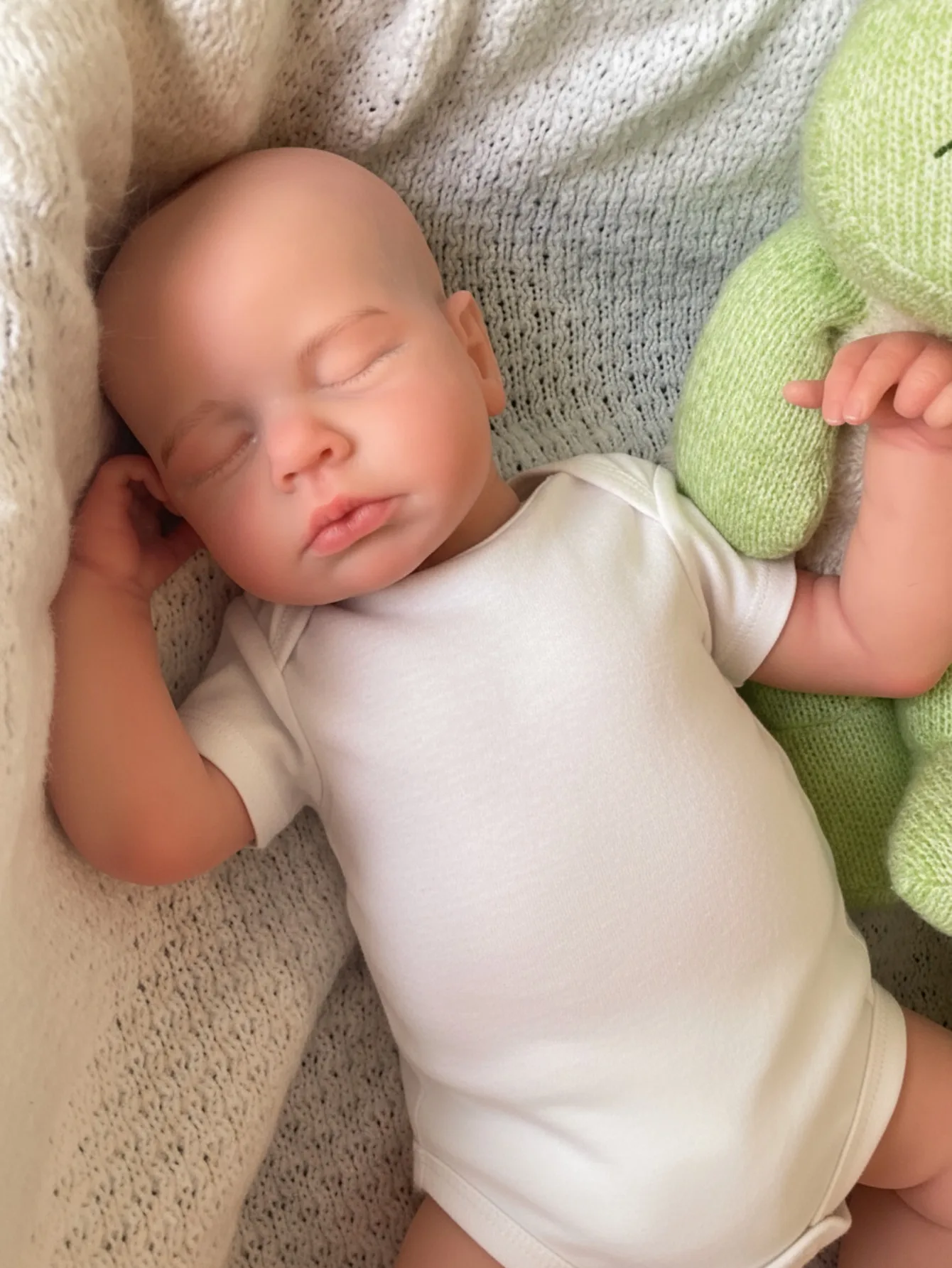 Aizwa1 18 Zoll Loulou Silikon Reborn Puppe Mädchen oder Junge handgemachte 3D bemalte Haut Babypuppe für Kinder Geburtstagsgeschenke