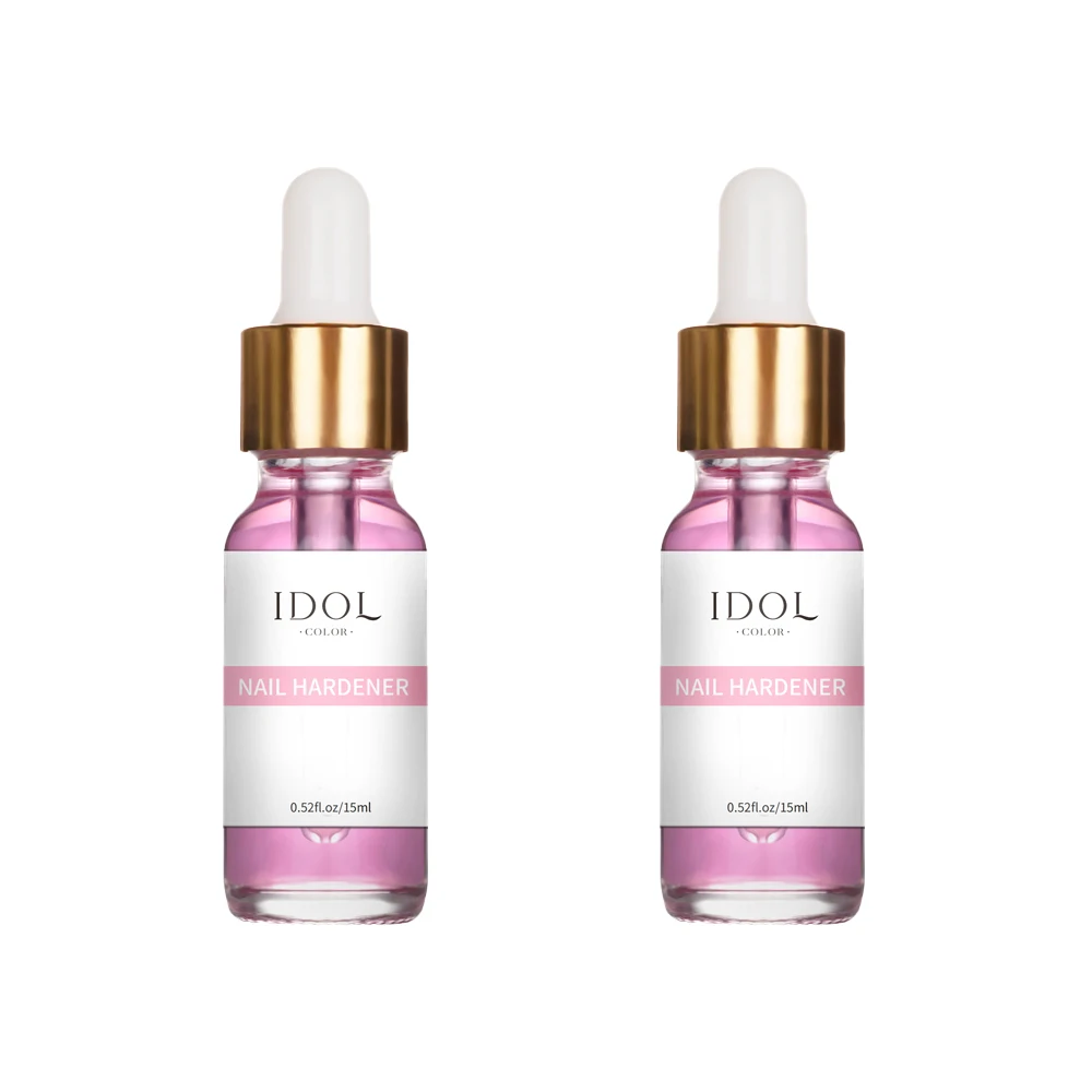 IDOL COLOR Durcisseur d'ongles, répare et nourrit les ongles endommagés, améliore la brillance des ongles, la dureté et la ténacité, 0,51 FL Oz